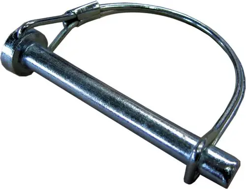 Bosch Sicherungsbügel aus Metall, mit einer stabilen Stange und einer laschenartigen Halterung zur Sicherung von Bauteilen oder Geräten.